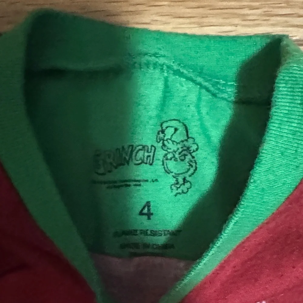 Grinchmas Kids Pajamas - Red and Green